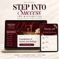 Step into Success — The Masterclass practitioner course on laptop and tablet: 7 modules, 21 lessons, 3 case studies