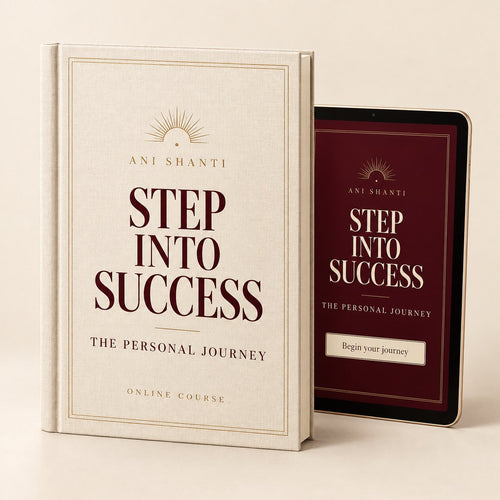 Step into Success — The Personal Journey cover with tablet